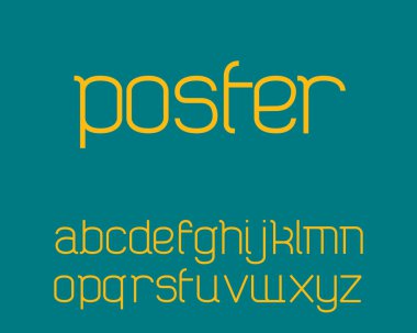 Modern yazı tipi vektör