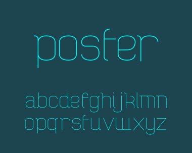 Modern yazı tipi vektör