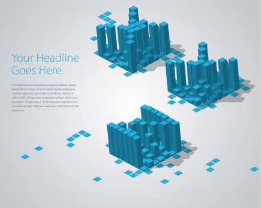 3D Dijital piksel font