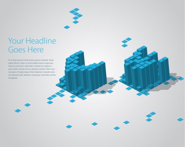 3D Dijital piksel font