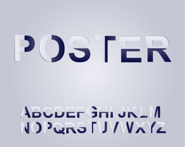 Katlanmış kağıt yazı tipi