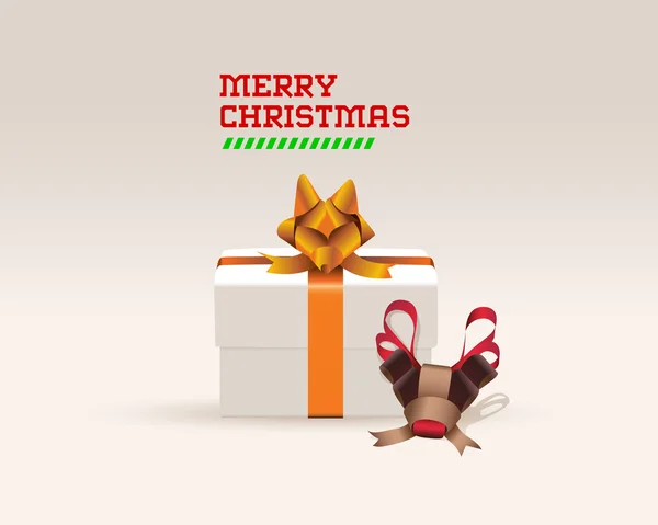 Ruban de renard et cerf Emballage cadeau — Image vectorielle