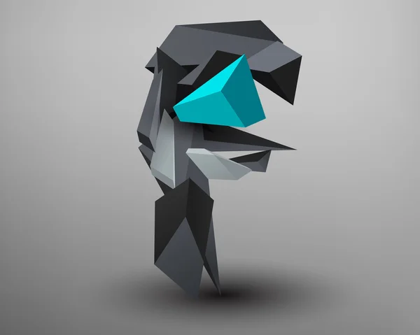 Fonte 3D Prism —  Vetores de Stock