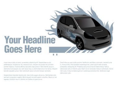 Araba tasarım şablonu