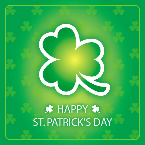 Feliz día de San Patricio tarjeta de felicitación 1 — Vector de stock