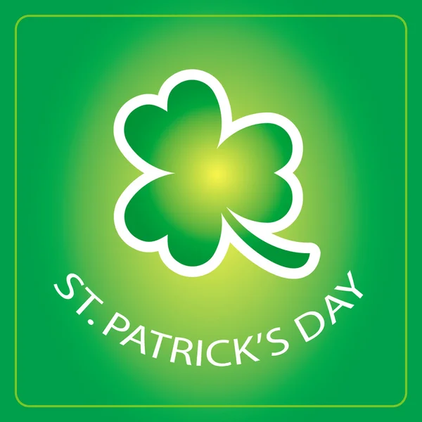 St Patricks Day karty z zielona koniczyna 3 — Wektor stockowy