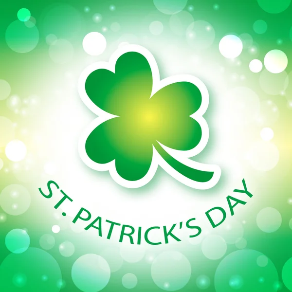 St Patricks Day karty z zielona koniczyna 2 — Wektor stockowy