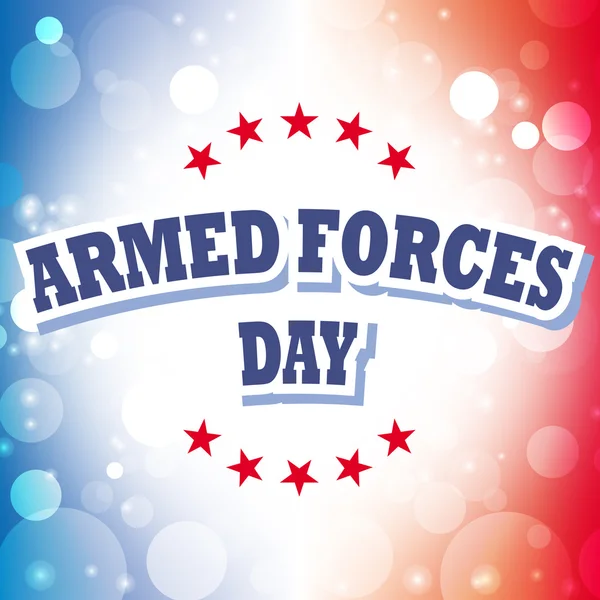 Armed forces day banner on celebration background 2 — Stock Vector