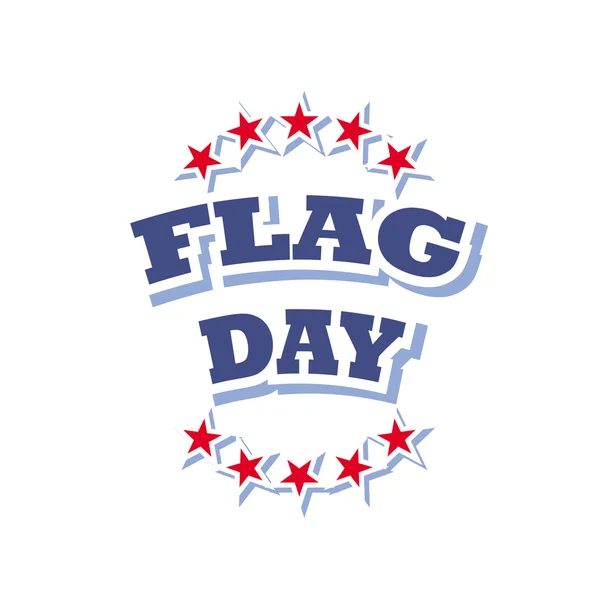 Ημέρα σημαία λογότυπο που απομονώνονται σε λευκό φόντο — Διανυσματικό Αρχείο