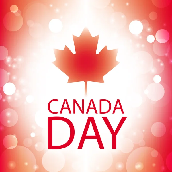 Canada Day banner con bandiera canadese sfondo astratto — Vettoriale Stock