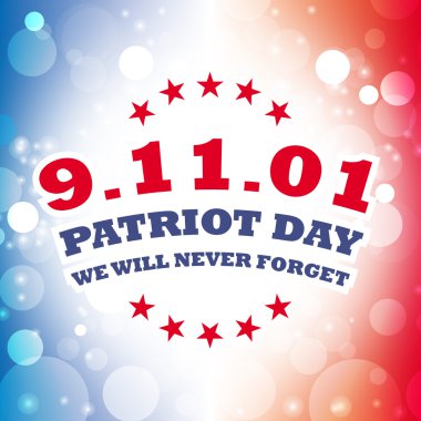 Amerika vatanseverlik günü - Amerikan bayrağı Soyut renkler başlığında 11 Eylül 2001