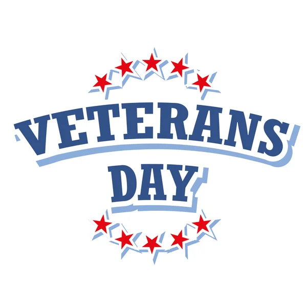 Veteranos Dia EUA logotipo isolado no fundo branco, ilustração vetorial —  Vetores de Stock