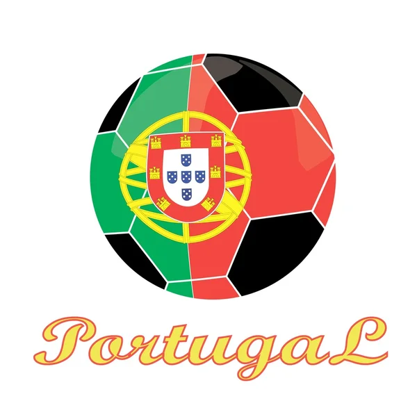 Portugal icono del fútbol — Archivo Imágenes Vectoriales