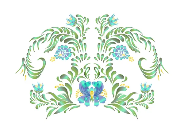 Hermosas flores de estilo vintage — Vector de stock