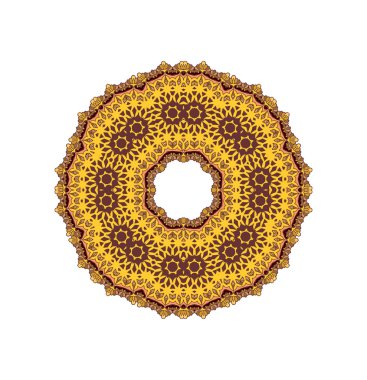 Mandala. Yuvarlak süsleme bilmece