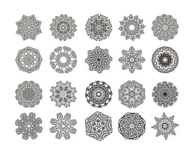 Yuvarlak geometrik süsleme
