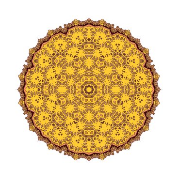 Mandala. Yuvarlak süsleme bilmece