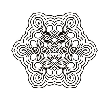 Yuvarlak geometrik süsleme