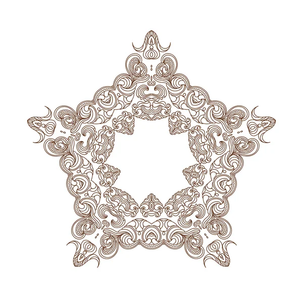 Kulaté geometrický ornament — Stockový vektor