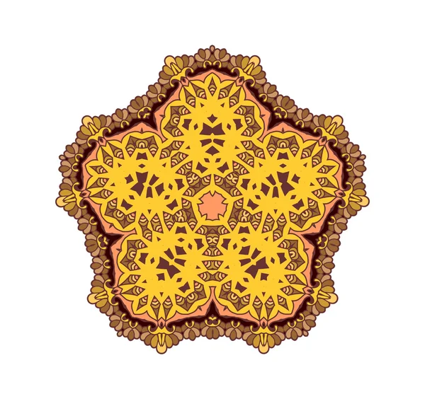 Mandala. runde Ornamentik — Stockvektor