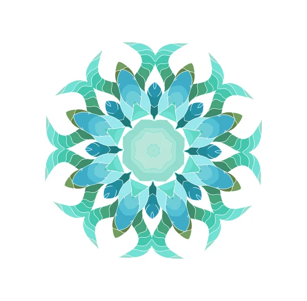 Mandala vector azul — Archivo Imágenes Vectoriales