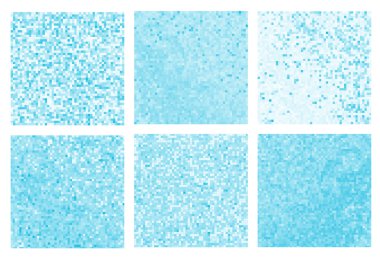 Soyut mavi piksel Mozaik