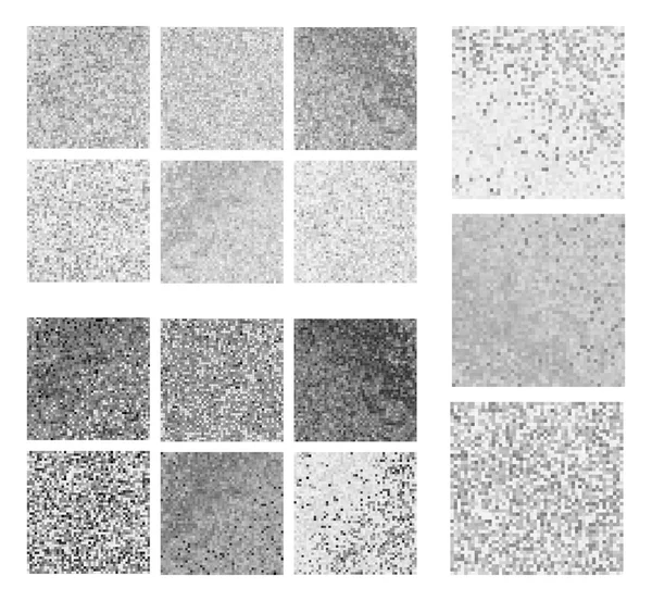 Conjunto de mosaico cinza abstrato —  Vetores de Stock