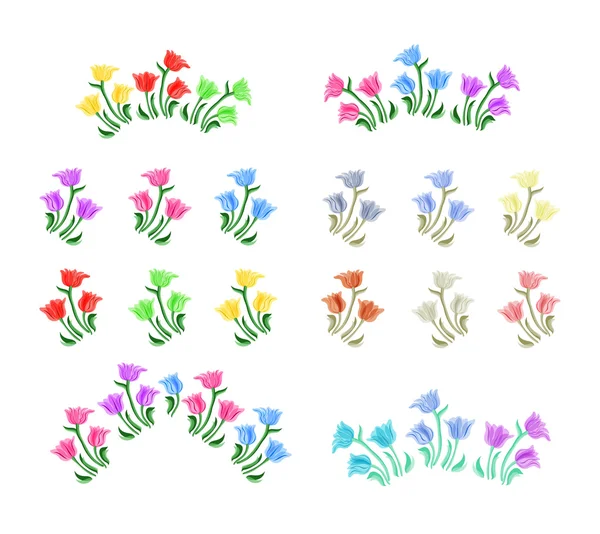 Цветы тюльпанов — стоковый вектор