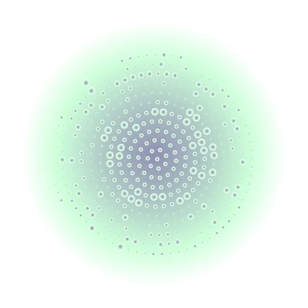 Abstrait fond bleu avec des cercles. — Image vectorielle