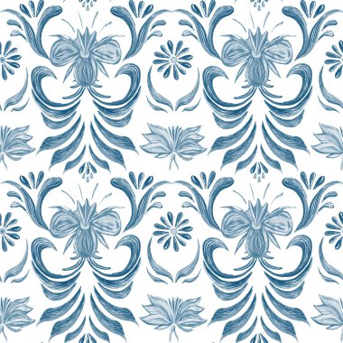 çiçek arka plan ile Seamless Modeli. 