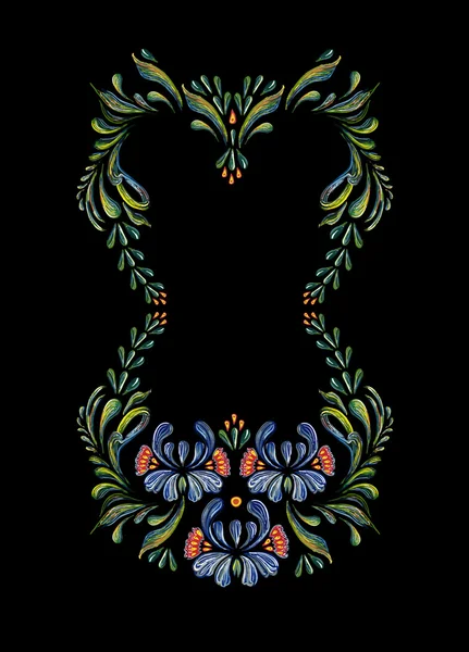 Mão desenhado ornamento floral vintage . — Vetor de Stock