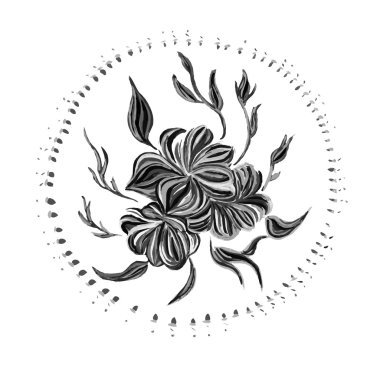 vektör çiçek desenli 