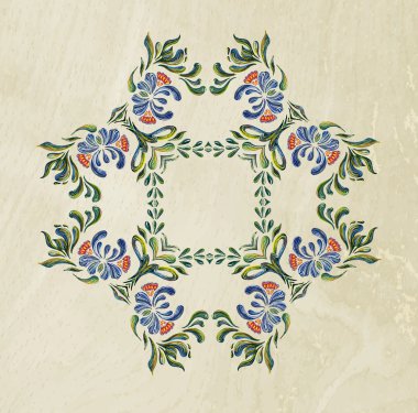 Ukrayna mavi çelenk. 