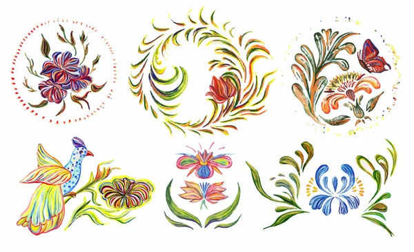 Ручна ілюстрація в українському народному стилі. — стоковий вектор