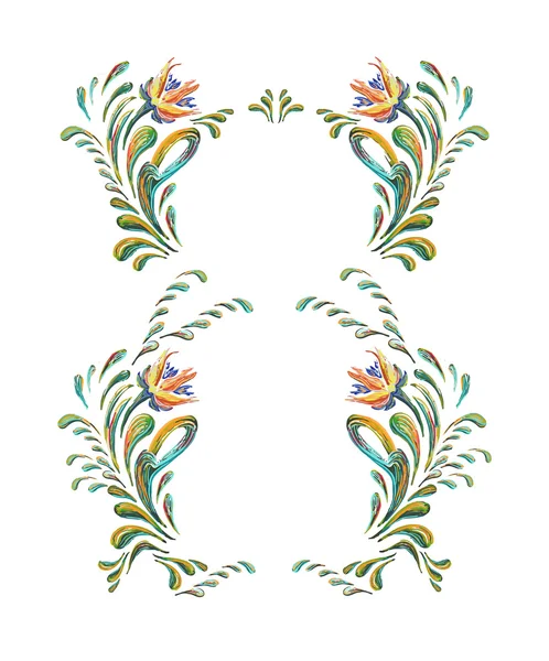 Mão desenhado ornamento floral vintage . — Vetor de Stock