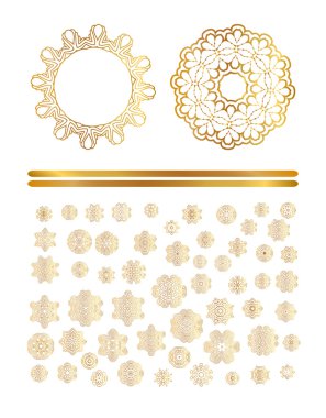 Geleneksel altın vektör dekor