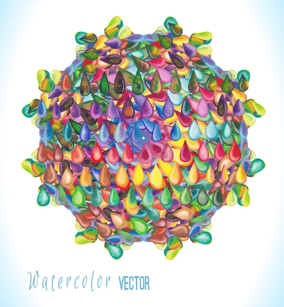 Coloridas gotas de arco iris — Vector de stock