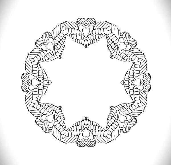 Vintage dekorační mandala. — Stockový vektor