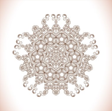 Mandala. yuvarlak süsleme. 