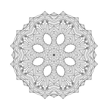 Mandala. yuvarlak süsleme. 