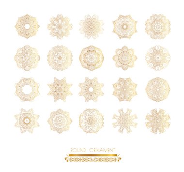 Altın mandala sanat