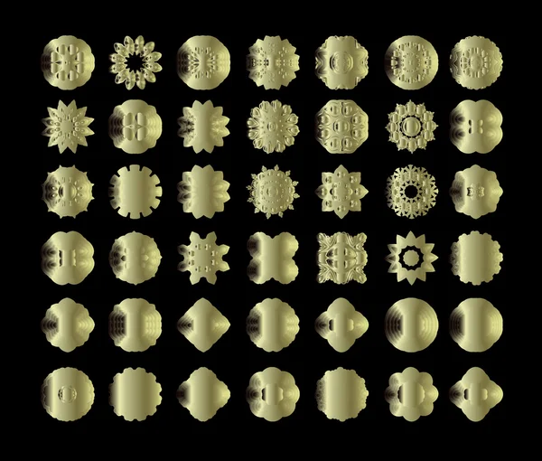 Mandala goldene Kunst — Stockvektor