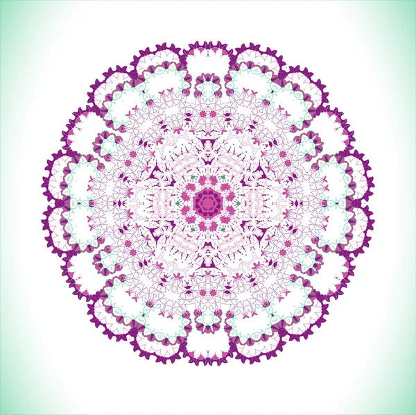 Mandala de arte violeta — Archivo Imágenes Vectoriales