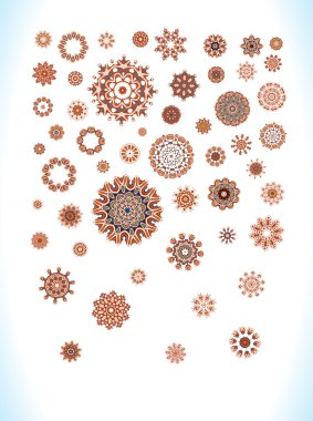 Vintage mandala seti