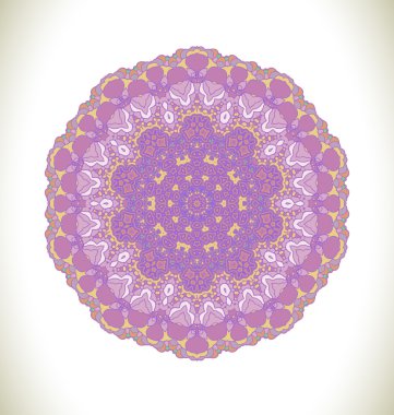 Menekşe sanat mandala