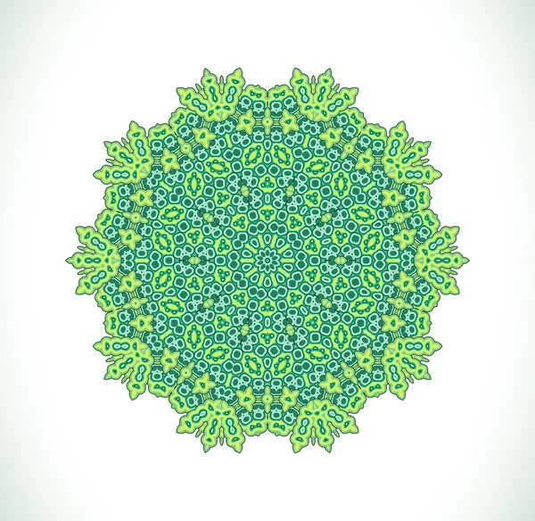 Mandala vert abstrait — Image vectorielle