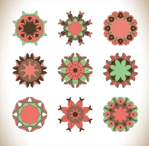 Mandala fondo dibujado a mano — Vector de stock