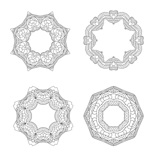 Mandala. runda prydnad. — Stockfoto