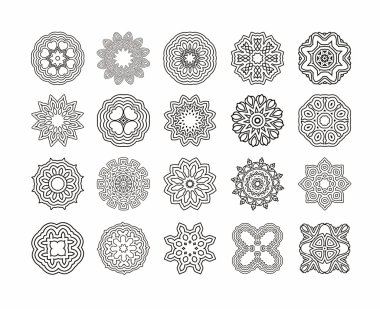 Mandala. yuvarlak süsleme. 