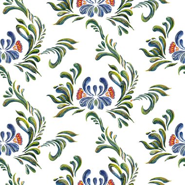 çiçek arka plan ile Seamless Modeli. 